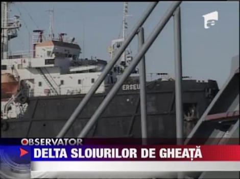 O mie de oameni sunt izolati in Delta Dunarii