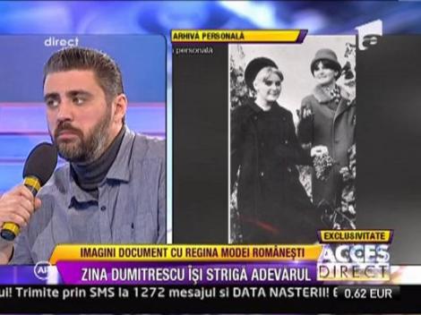 Fiul Zinei Dumitrescu: "Mama vrea sa-i duc doar ciocolata si bomboane"