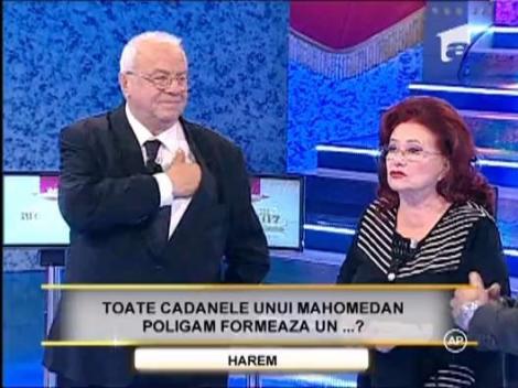 Runda 2: Alexandru Arsinel si Stela Popescu, a treia intrebare