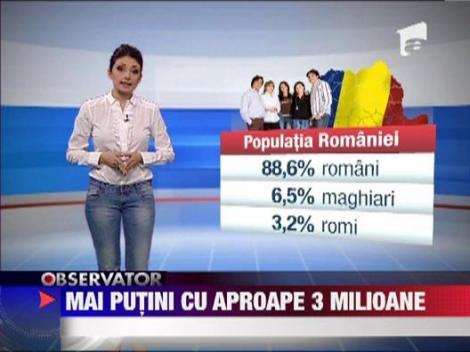 Populatia Romaniei a scazut cu 2,6 milioane de locuitori in 10 ani
