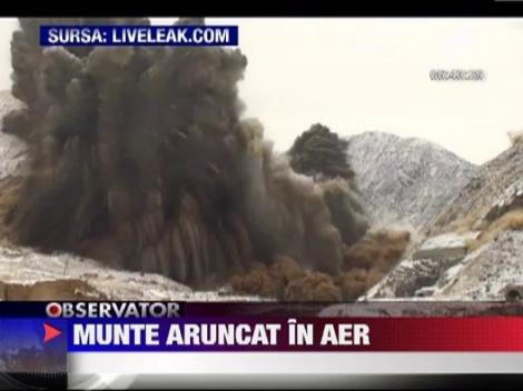 China: Munte aruncat in aer