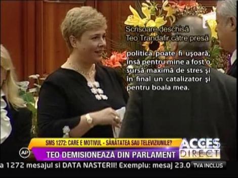 Teo Trandafir a demisionat din Parlament