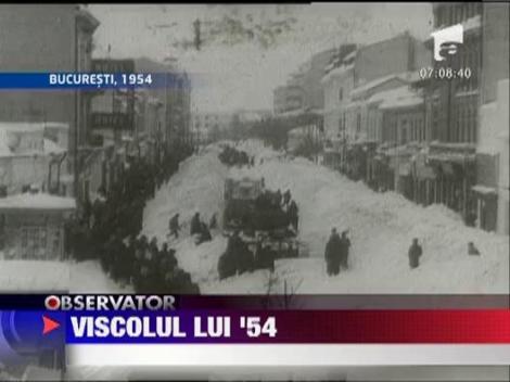 Iarna lui 1954 in Bucuresti