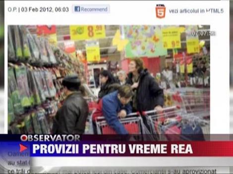 Codul galben de ninsori i-a speriat pe romani