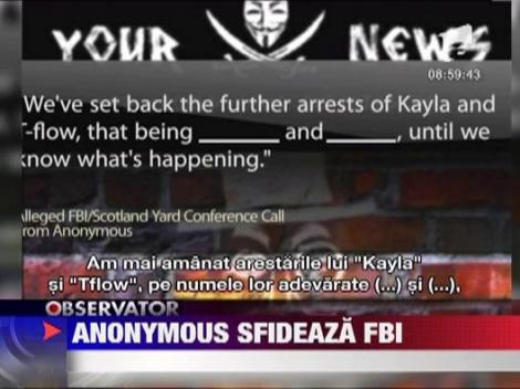 Anonymous sfideaza FBI si Scotland Yard