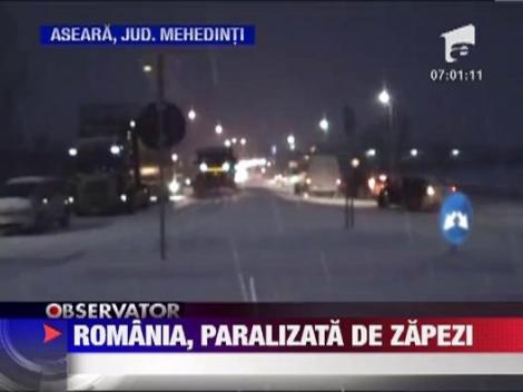 Romania, paralizata de zapezi