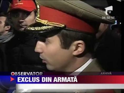 Locotenentul Alexandru Gheorghe risca sa fie exclus din armata