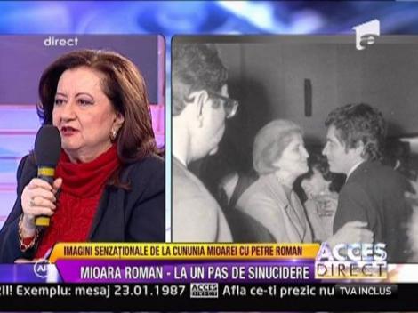 Mioara Roman despre cununia cu Petre Roman