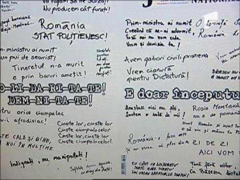 Cele mai celebre lozinci ale protestatarilor