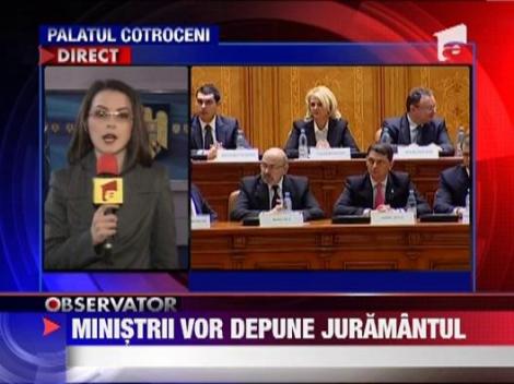 Membrii noului Cabinet depun juramantul la ora 18.00 ‎