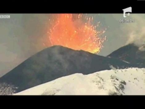 Vulcanul Etna a erupt din nou