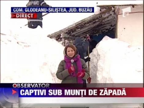 Buzau: 60 de mii de oameni sunt prinsi intr-un labirint de gheata
