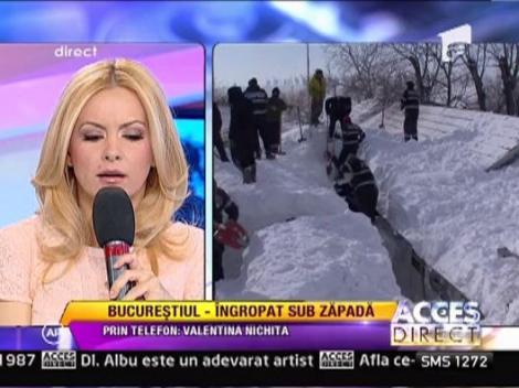 Bucurestiul, ingropat sub zapada