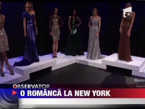 O romanca a facut furori la saptamana modei de la New York!