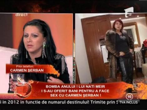 Carmen Serban: "Nu am facut sex in trei sau cu o femeie. Sunt minciuni"