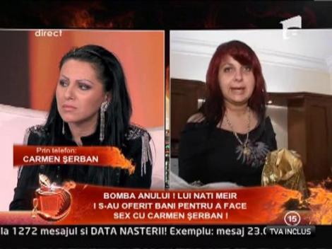 Carmen Serban plange in hohote