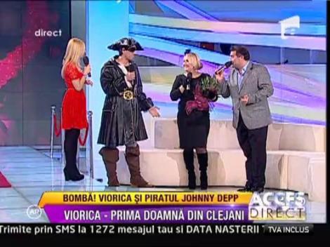 Viorica din Clejani si piratul Johnny Depp