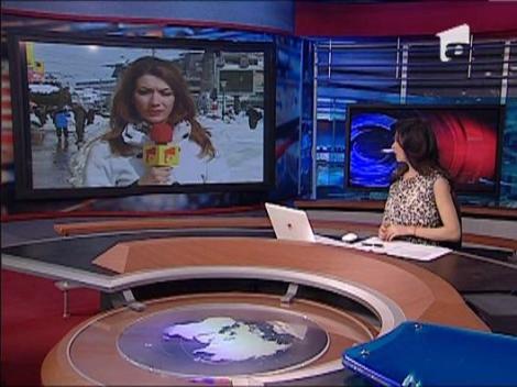 Mehedinti: Avalansa pe DN 67D in Valea Cernei