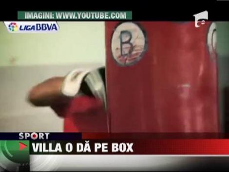David Villa a luat lectii de box
