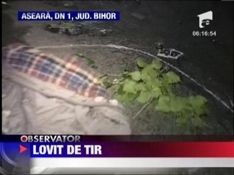 Bihor: Biciclist calcat de TIR