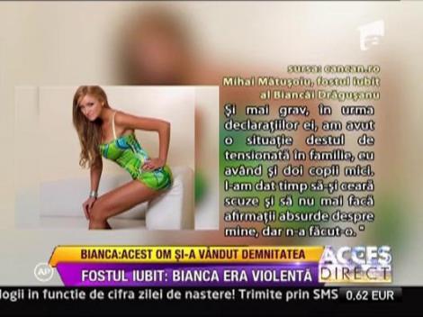 Fostul iubit al Biancai Dragusanu: "Bianca a vrut sa se omoare de multe ori"