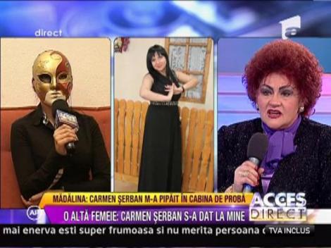 O alta femeie: "Carmen Serban s-a dat la mine"