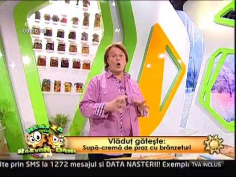 Supa-crema de praz cu branzeturi