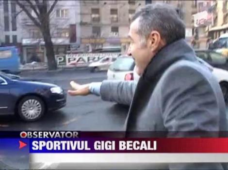 Gigi Becali, circ la iesirea din sala de judecata