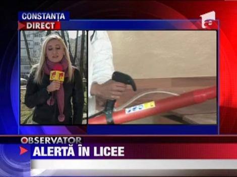 Alerta in doua licee din Constanta