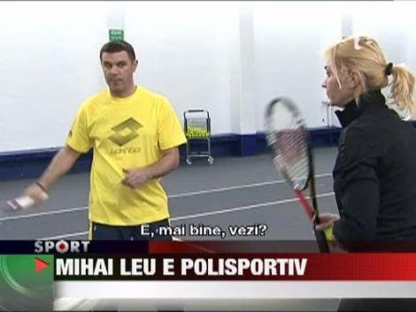 Mihai Leu a luat lectii de tenis de la Ruxandra Dragomir