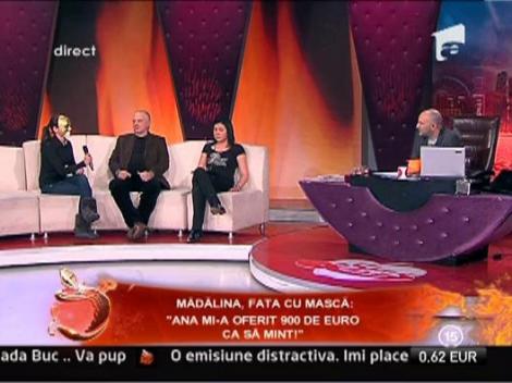 Madalina, fata cu masca: " Cineva mi-a oferit 900 de euro ca sa mint!"