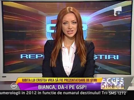 Bianca Dragusanu vrea sa fie prezentatoare de stiri