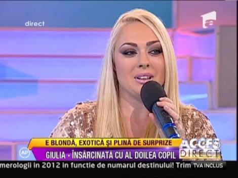 Giulia, insarcinata cu al doilea copil