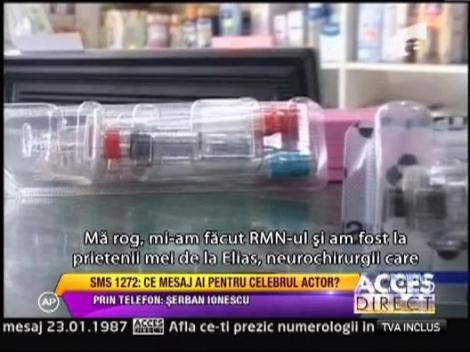 Serban Ionescu, tintuit la pat