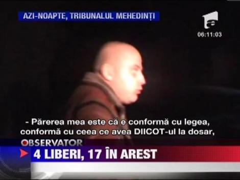 Verdictul pentru evazionistii de la Strehaia: 4 liberi, 17 in arest