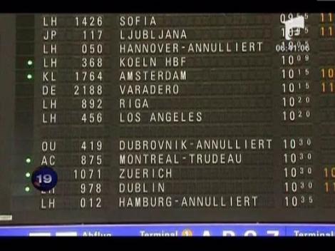 Blocaj aerian evitat la Frankfurt