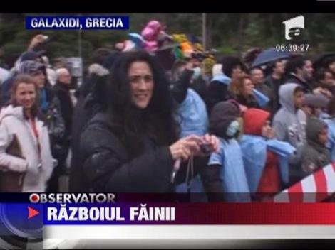 Festivalul "bombelor" cu faina