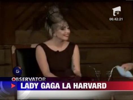 Lady Gaga a ajuns la Harvard