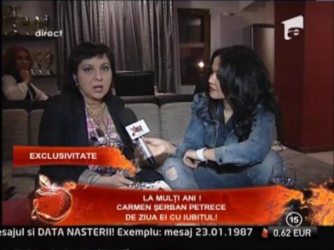 Carmen Serban petrece de ziua ei cu iubitul!