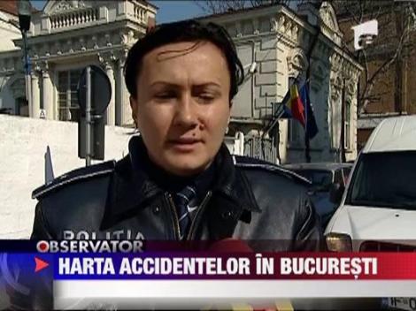 Harta accidentelor in Bucuresti