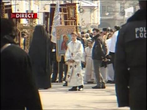 Aglomeratie mare la Biserica Icoanei din Capitala