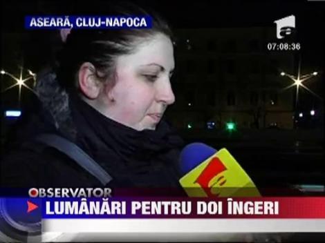 Lacrimi si lumanari aprinse la Cluj-Napoca