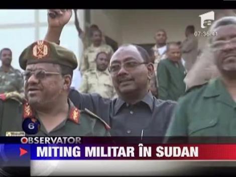 Miting militar in Sudan