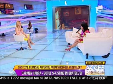 Carmen Harra: "A fost dorinta mea sa-i ghidez pe oameni in viata!"