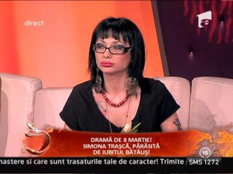 Simona Trasca, parasit de iubit de 8 martie