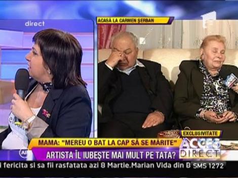 Tatal lui Carmen Serban: "Astept cu nerabdare sa-mi aduca un nepot"