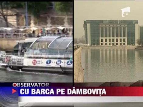 Dambovita, loc de recreere si plimbare cu barca