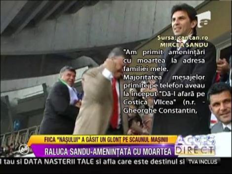 Raluca Sandu - amenintata in stil mafiot!