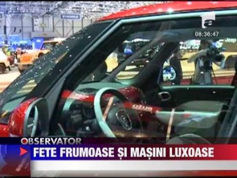 Fete frumoase si masini luxoase la Salonul Auto de la Geneva