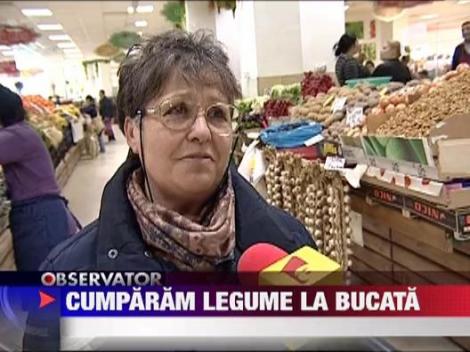 Romanii au ajuns sa cumpere legumele la bucata